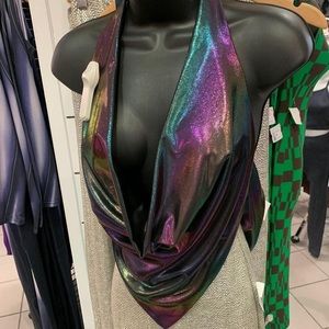 Holographic halter top